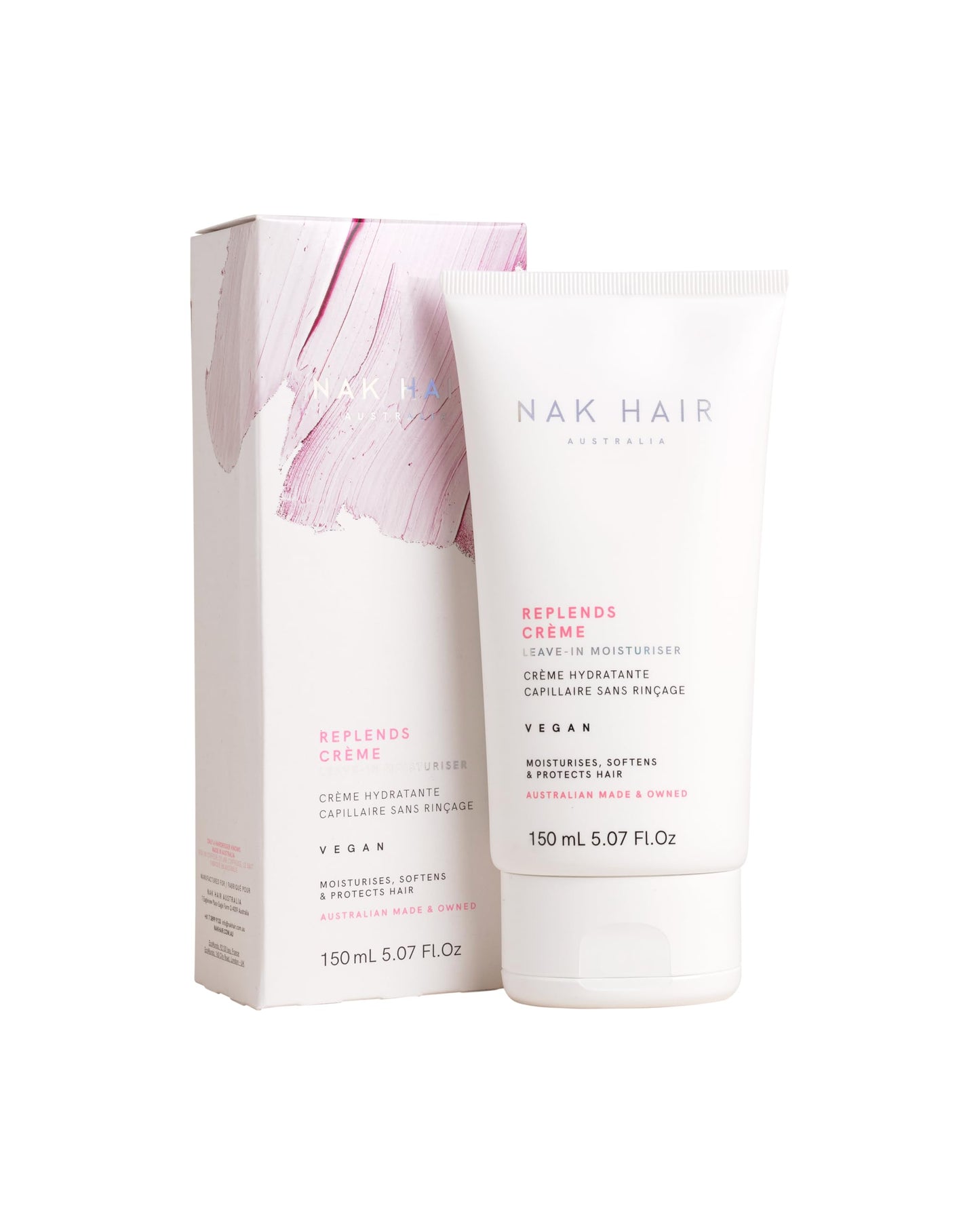 NAK REPLENDS CRÈME LEAVE IN MOISTURISER 150ML