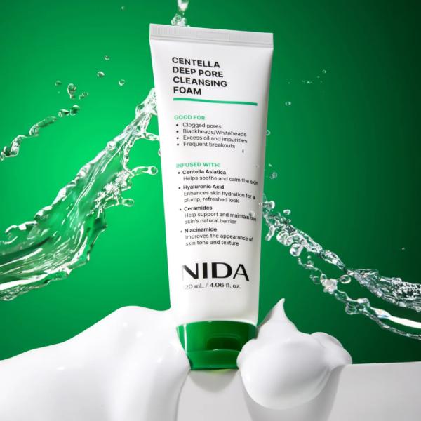 NIDA Centella Deep Pore Cleansing Foam 120ml