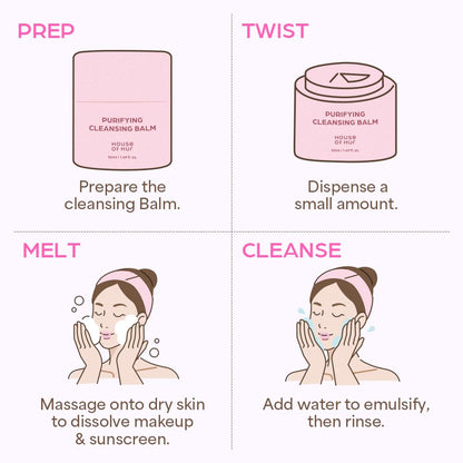 House of Hur Cleansing Balm | Hydrating & Calming Korean Skincare | 1.69fl.oz