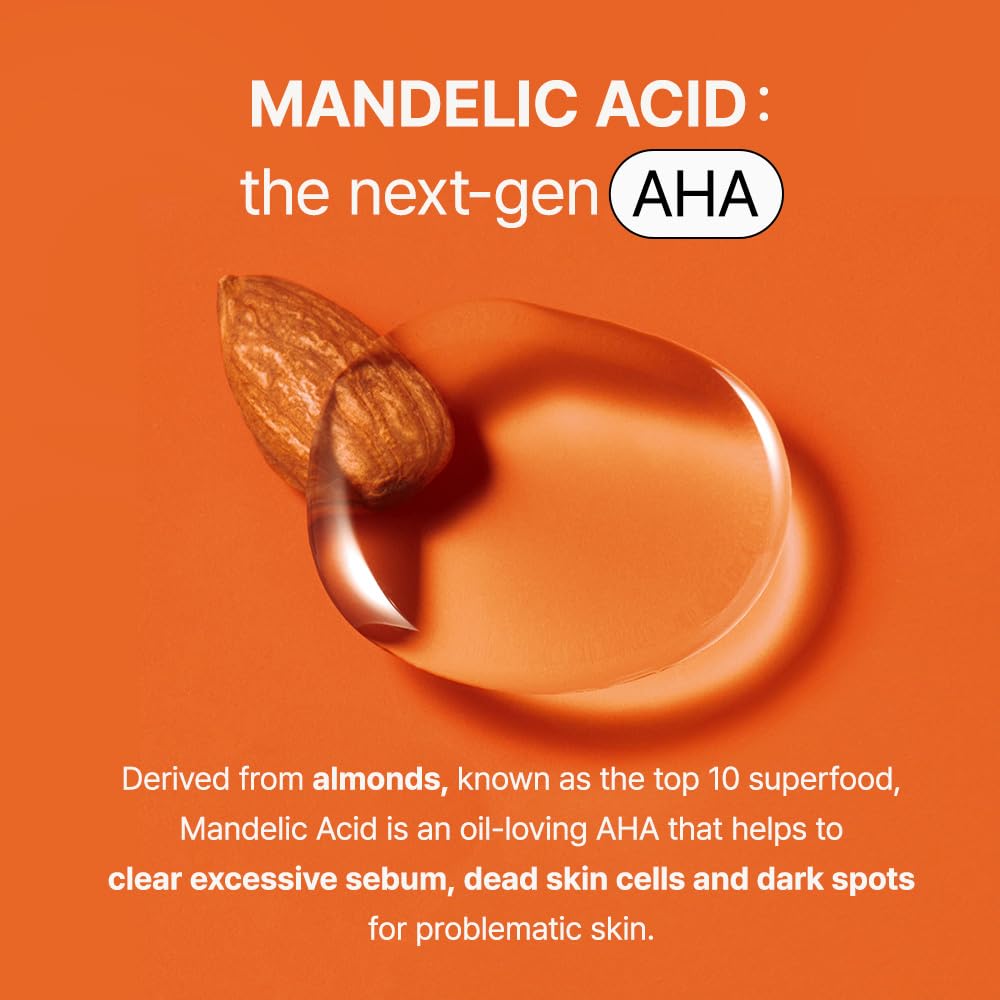 [BY WISHTREND] Mandelic Acid 5% Skin prep Water, Gentle Skin exfoliator for face, Aha Bha Toner, Ideal for Sensitive Skin | Helping clogged pores and Pigmentation