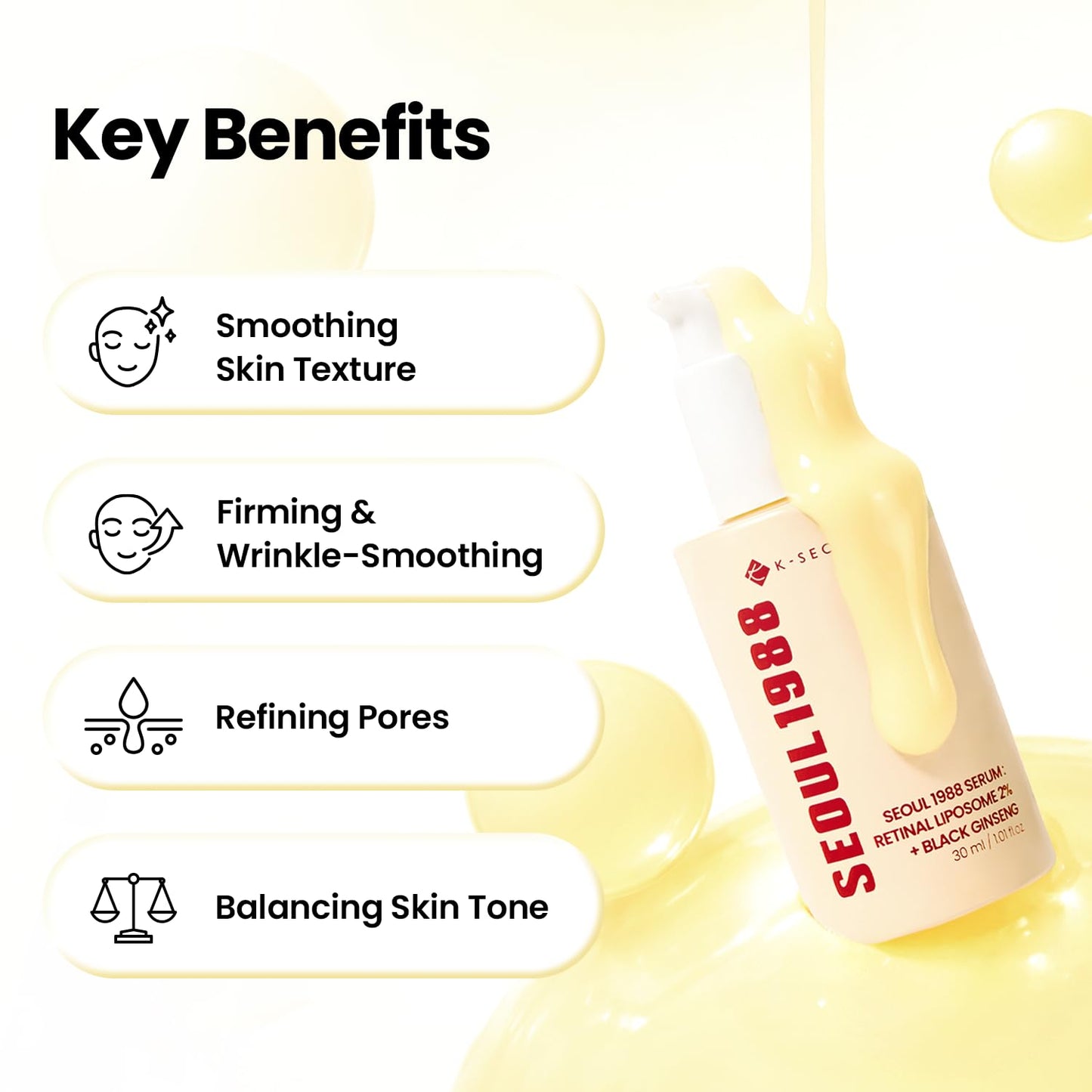 SEOUL 1988 Serum : Retinal Liposome 2% + Black Ginseng