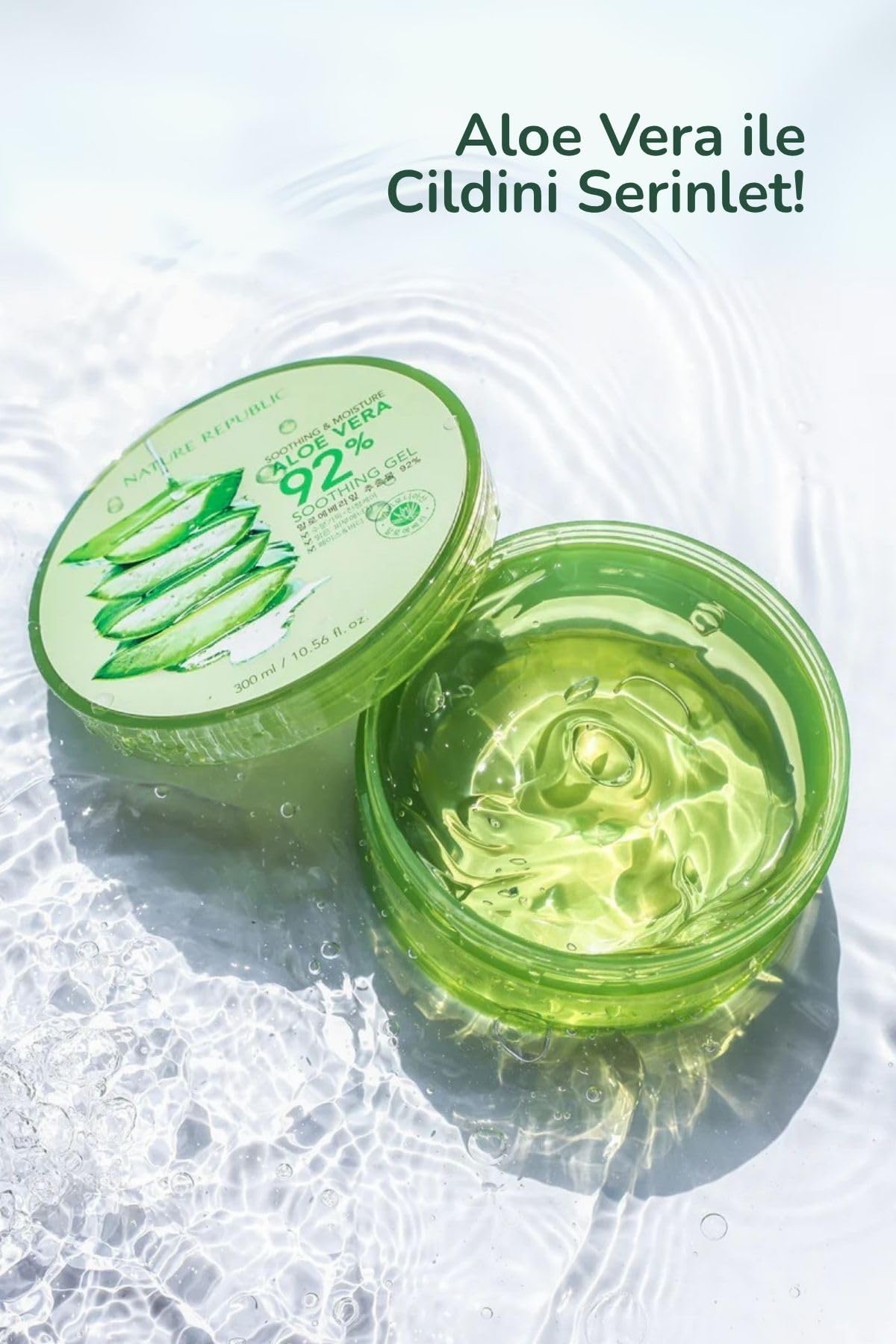 Nature Republic Soothing & Moisture Aloe Vera 92% Gel Mist, 150 Gram