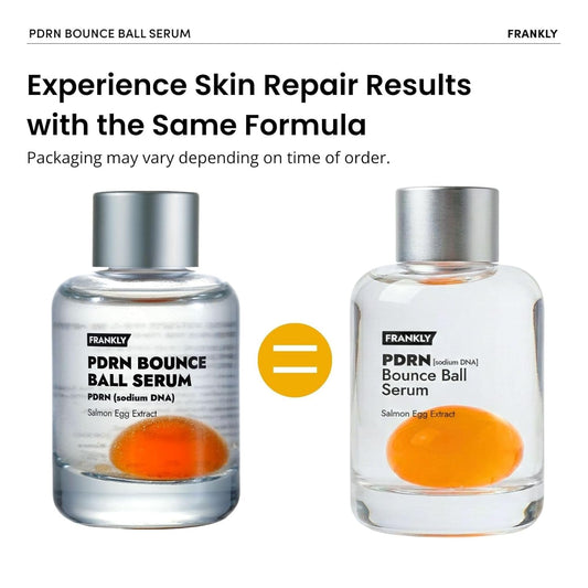 FRANKLY Salmon PDRN Bounce Ball Serum – PDRN Salmon DNA Serum for Plumping, Firming & Glass Skin | Glowing skin Booster | Lightweight, Non-Sticky Korean Skincare | 30mL