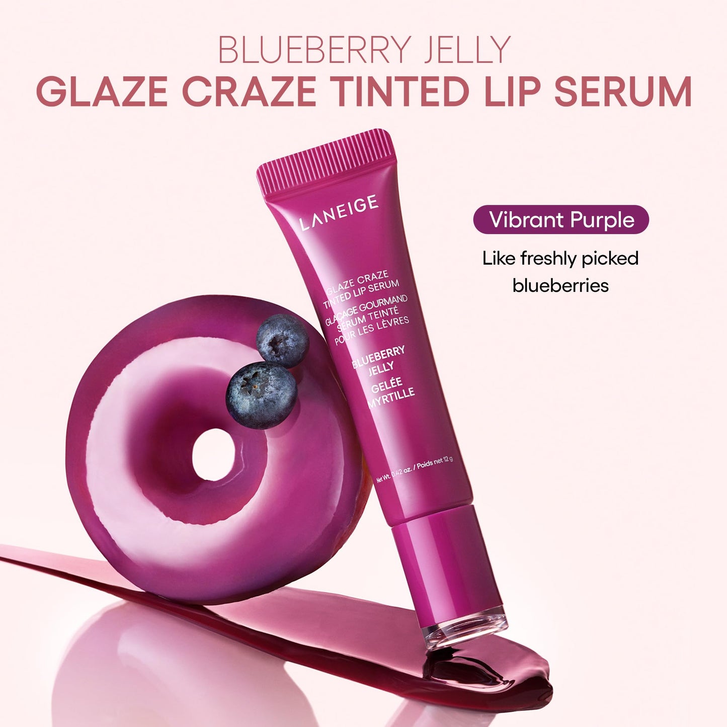 LANEIGE Glaze Craze Tinted Lip Serum: Plumping, Nourishing Hydration with Polypeptide