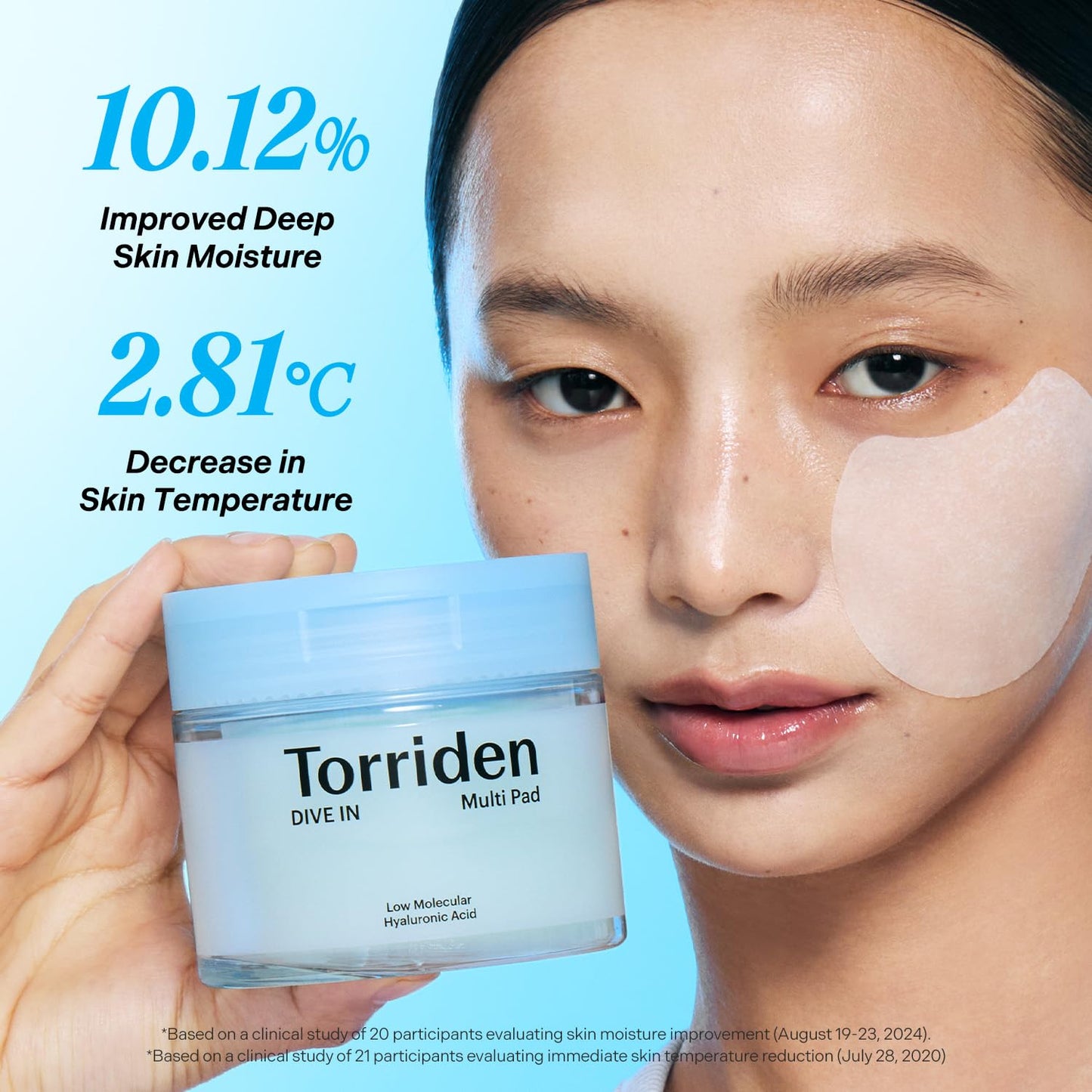 Torriden DIVE IN Multi Pad (80 pads) | Serum infused Facial Pads for Cooling, Soothing, Hydrating Spot Masking | Hyaluronic Acid, Panthenol, Allantoin