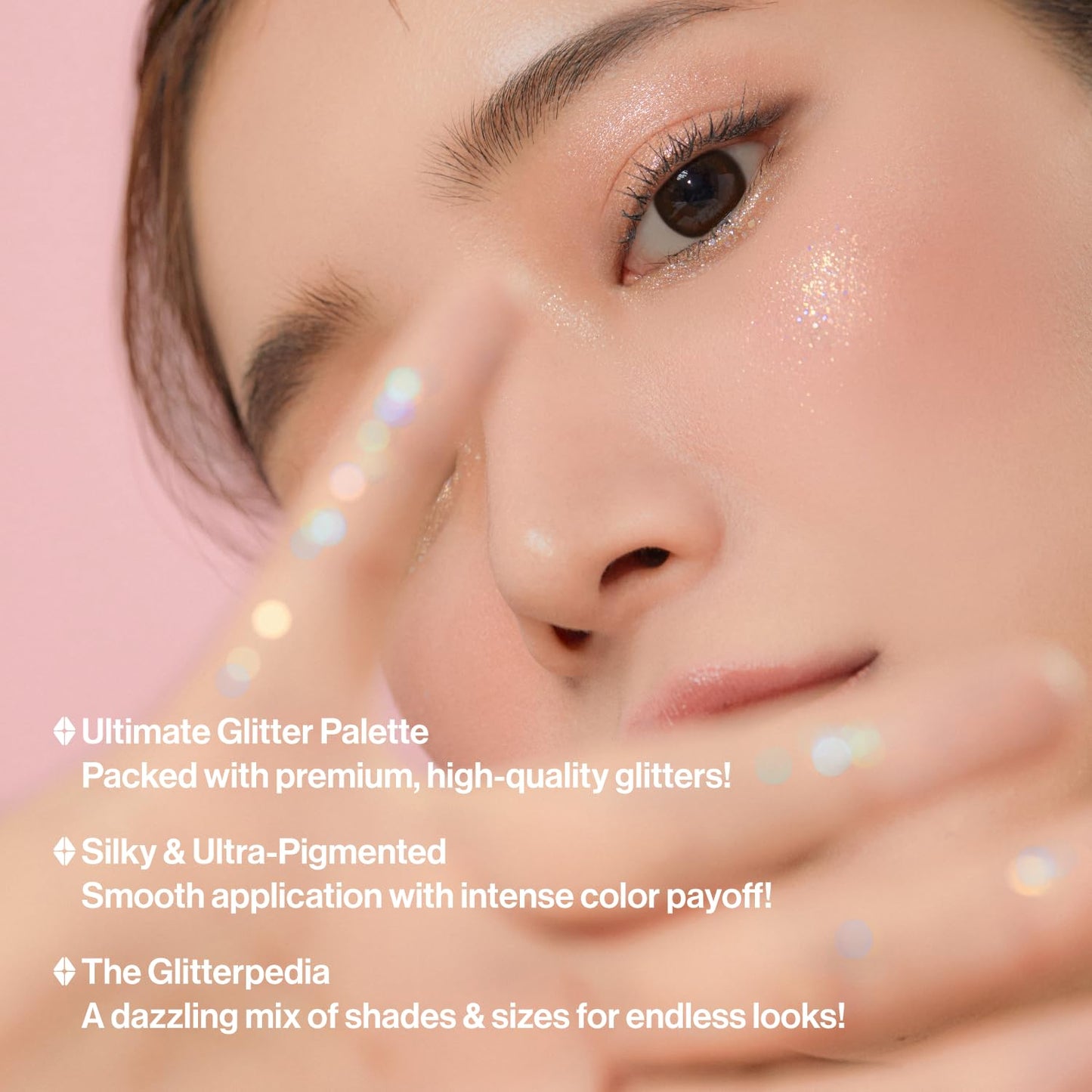 UNLEASHIA | Glitterpedia Lidschatten |Palette|Augen-Make-up|Punkt-Make-up Vegan|Kosmetik|Koreanische Kosmetik|Täglich|matt|glitter|schimmer|perlmutt|täglich|party|funkelnd…