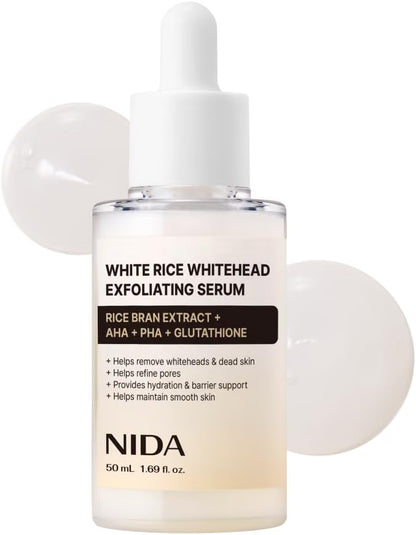 NIDA White Rice Whitehead Exfoliating Serum 50ml