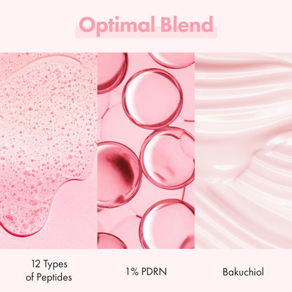 TOSOWOONG Pink Peptide 12 PDRN Serum With Salmon DNA PDRN 10,320ppm, 12 Peptides, Niacinamide, Skin glow, Hydrating, Moisturizing, Firming, Uneven Skin Tone, Korean Skincare, 33ml, 1.11 fl.oz.