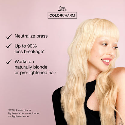 Wella Color Charm Permanent Toner - T14 Pale Ash Blonde For Unisex 1.4 oz Toner