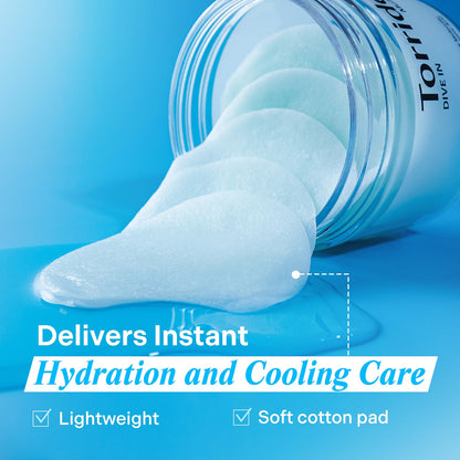 Torriden DIVE IN Multi Pad (80 pads) | Serum infused Facial Pads for Cooling, Soothing, Hydrating Spot Masking | Hyaluronic Acid, Panthenol, Allantoin