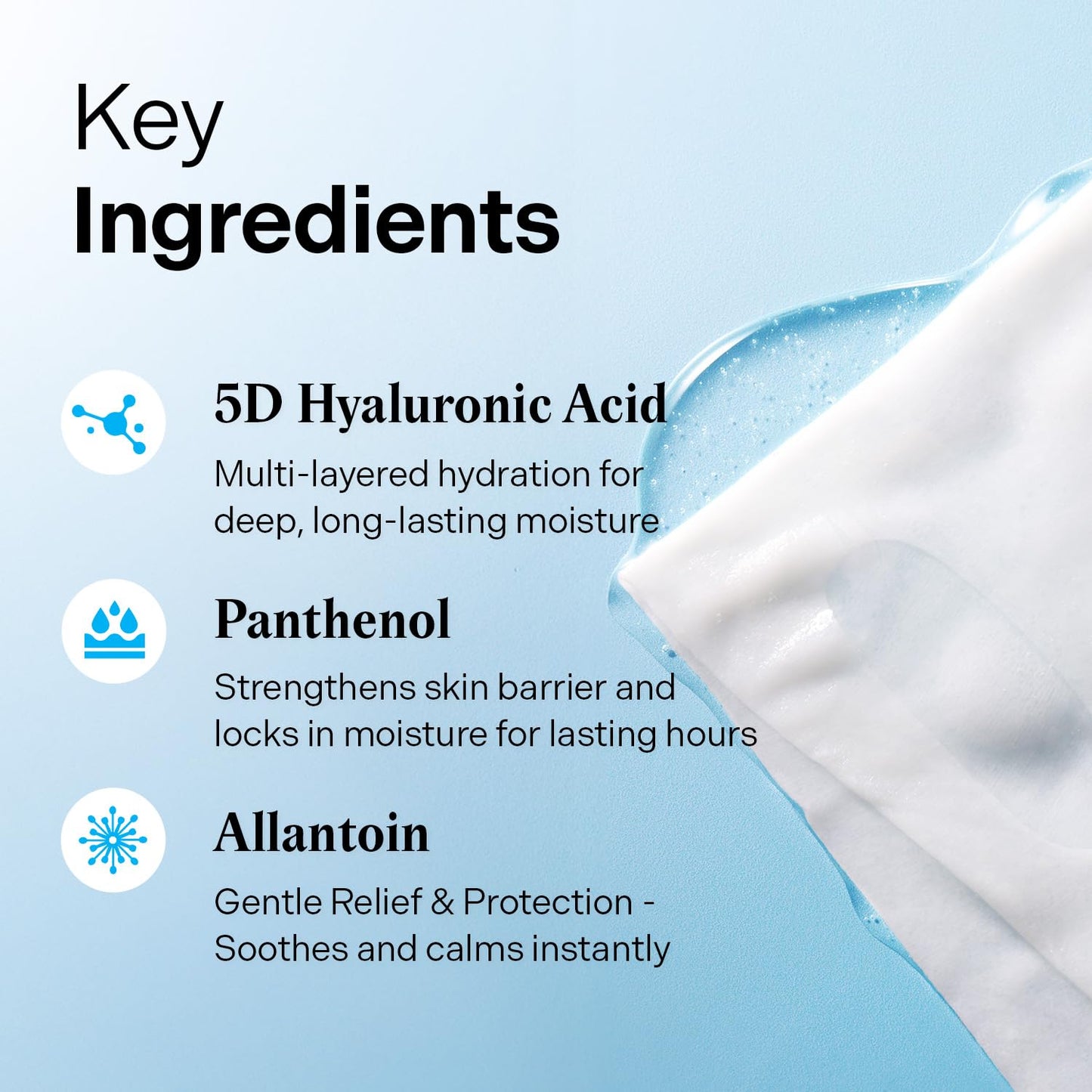 Torriden DIVE-IN Low-molecular Hyaluronic Acid Mask, 10 Sheets