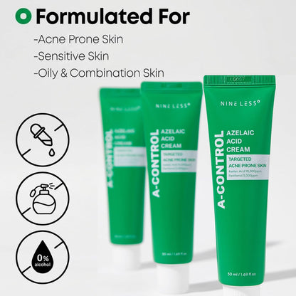 NINELESS A-Control Azelaic Acid Cream 50ml