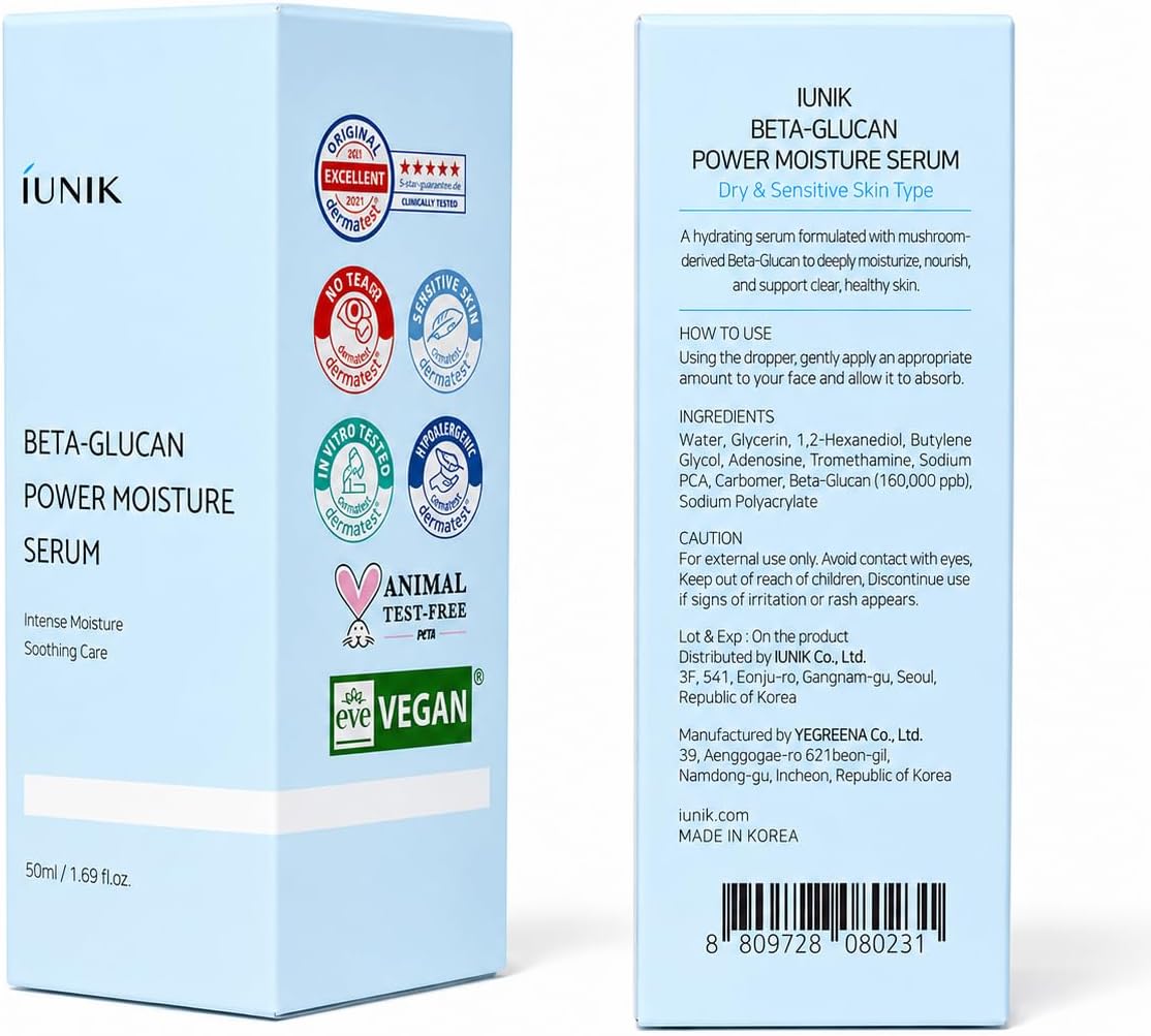 iUNIK Beta-Glucan Power Moisture Serum 50ml
