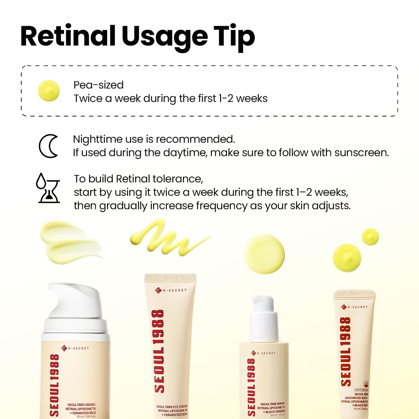 K-SECRET SEOUL 1988 Retinal Advanced Shot – Formulated with 22,275 Spicules and Advanced Retinal Liposome 12% | Fine Lines and Skin Texture Care Serum | Korean Skincare, 15ml / 0.51 fl oz