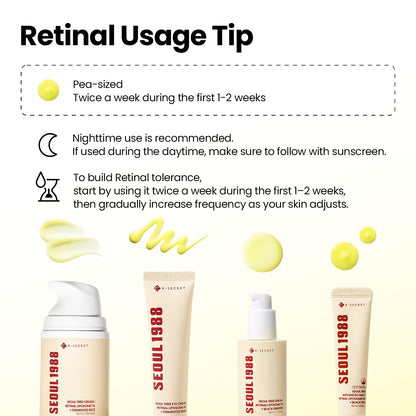 K-SECRET SEOUL 1988 Retinal Advanced Shot – Formulated with 22,275 Spicules and Advanced Retinal Liposome 12% | Fine Lines and Skin Texture Care Serum | Korean Skincare, 15ml / 0.51 fl oz