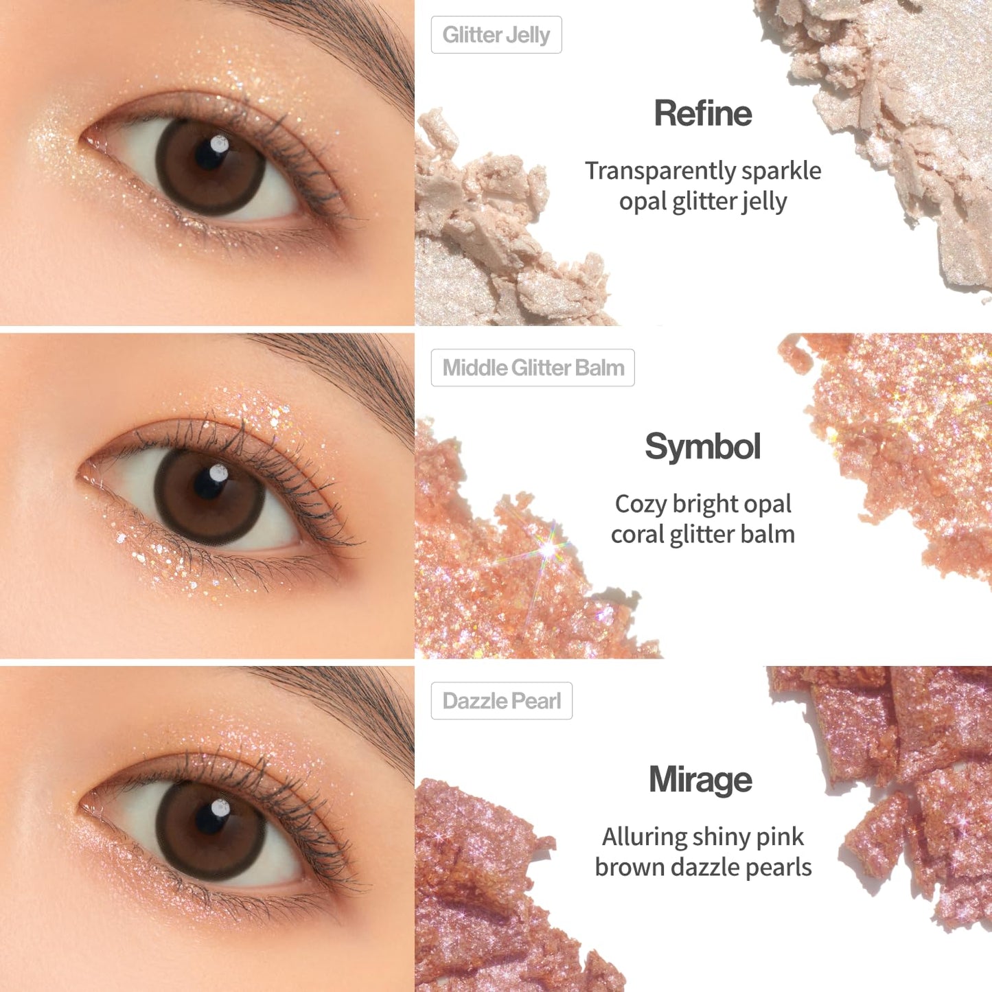 UNLEASHIA | Glitterpedia Lidschatten |Palette|Augen-Make-up|Punkt-Make-up Vegan|Kosmetik|Koreanische Kosmetik|Täglich|matt|glitter|schimmer|perlmutt|täglich|party|funkelnd…
