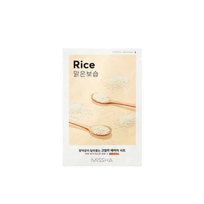 MISSHA Airy Fit Sheet Mask Rice Cloth Mask Ampoule Type Moisturising Anti-Ageing