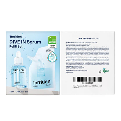 Torriden DIVE IN Hyaluronic Acid Serum 50ml | Deep Hydration to Get Glow Skin | Hyaluronic Acid, Panthenol, Allantoin | Korean Facial Serum