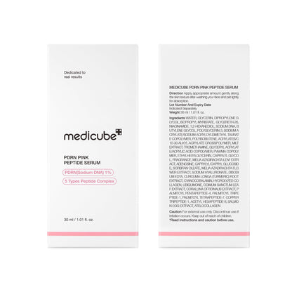 medicube PDRN Pink Peptide Serum, Pink glow serum, Peptide, Niacinamide, Hydrating & Moisturizing & Firming, Uneven Skin Tone, Korean Skincare | 1.01 fl.oz.