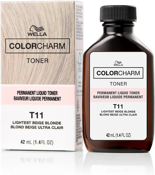 Wella Color Charm Permanent Liquid Toner T11 – Lightest Beige Blonde 42ml
