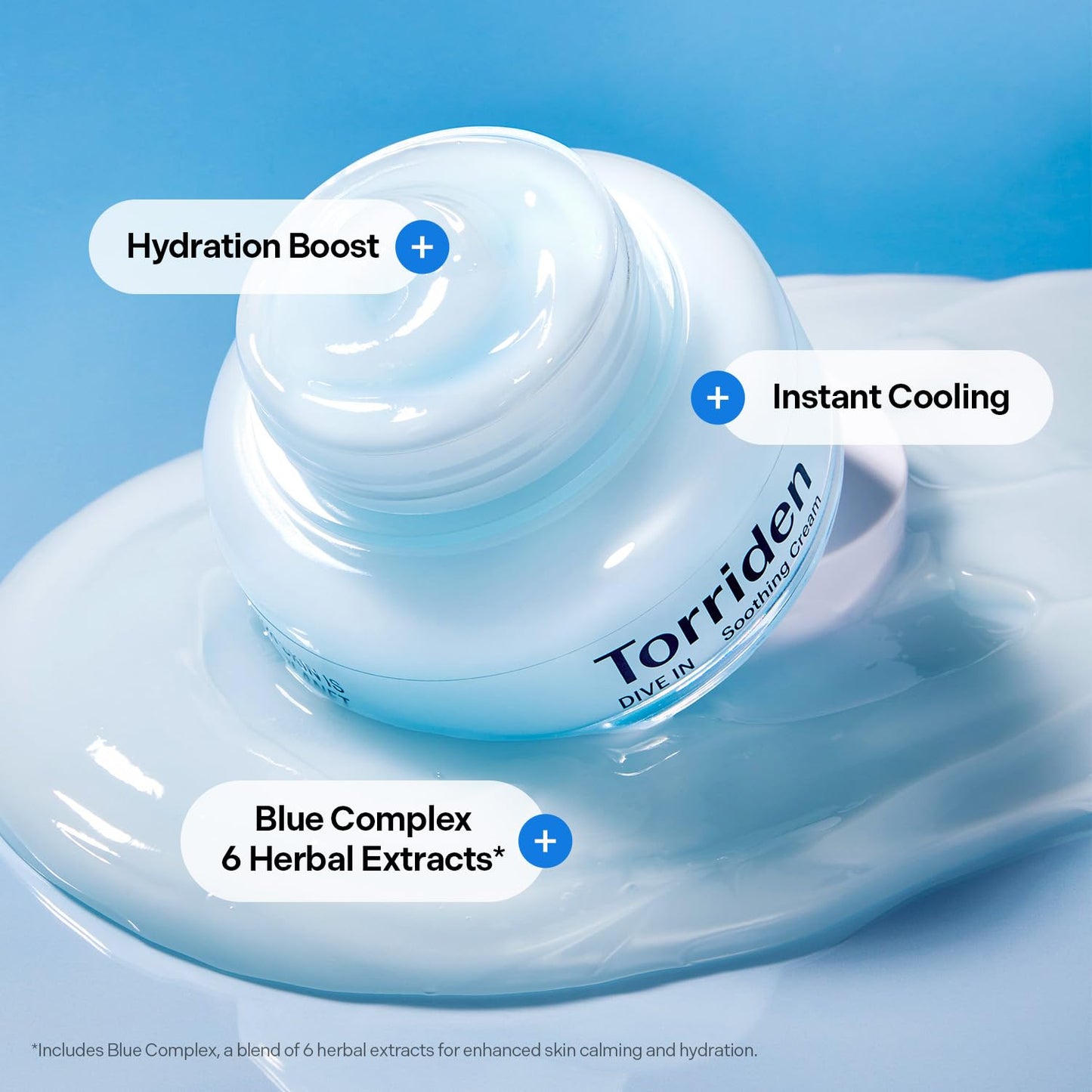 Torriden DIVE IN Hyaluronic Acid Soothing Cream | Revitalizing Facial Moisturizer for Sensitive and Dry Skin | Hyaluronic Acid, Panthenol, Allantoin