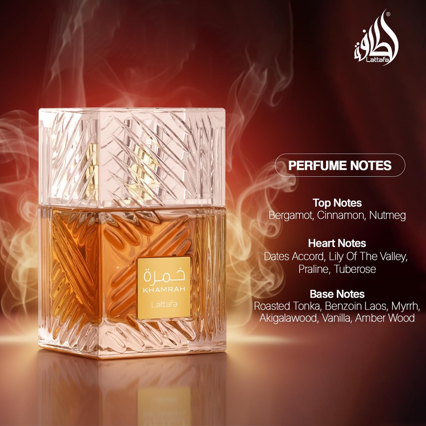 Lattafa Khamra Eau de Parfum Spray for Unisex 100 ml