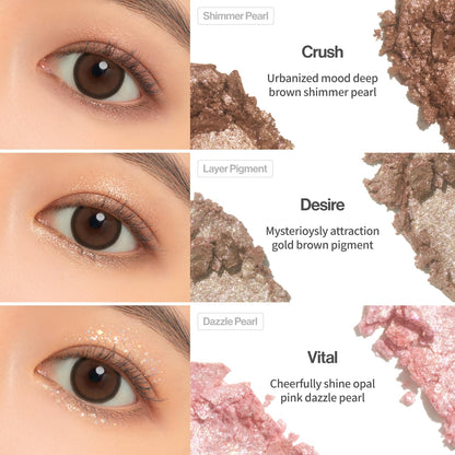 UNLEASHIA | Glitterpedia Lidschatten |Palette|Augen-Make-up|Punkt-Make-up Vegan|Kosmetik|Koreanische Kosmetik|Täglich|matt|glitter|schimmer|perlmutt|täglich|party|funkelnd…