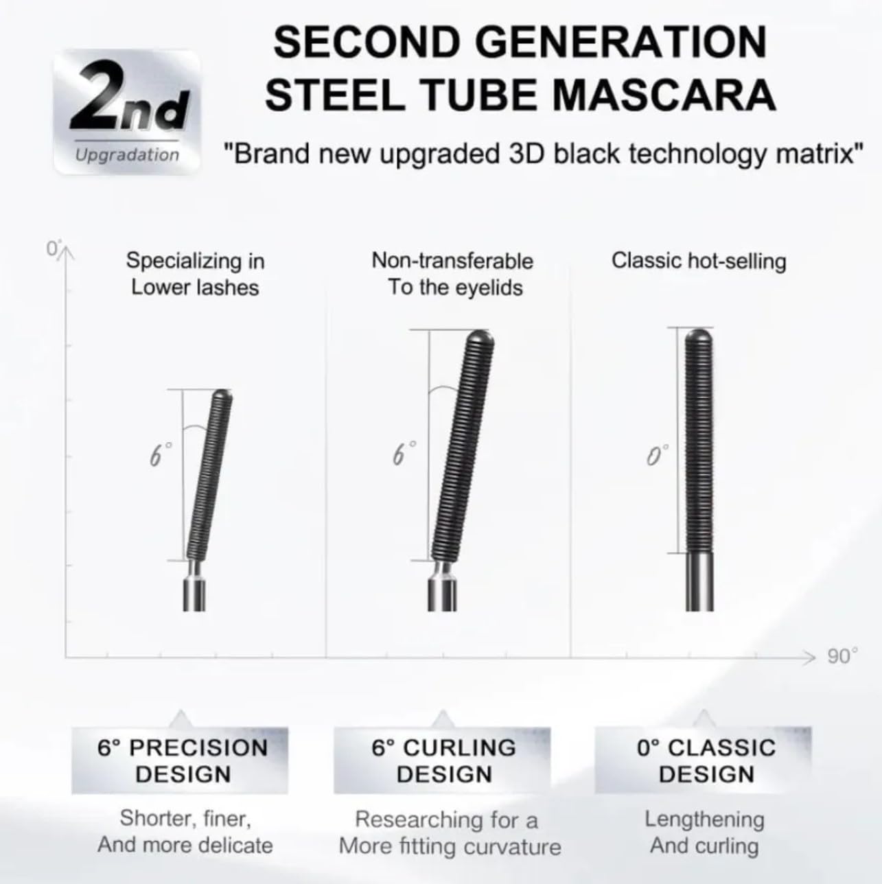 JUDYDOLL - 3D Curling Eyelash Iron Mascara-Black