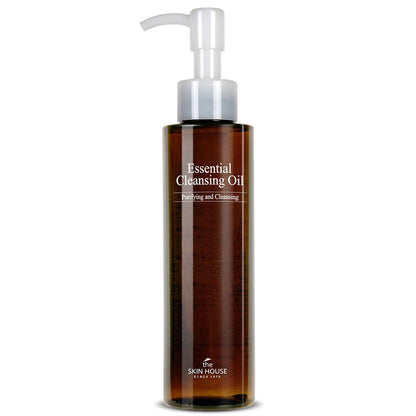 The Skin House Essential Cleansing Oil – Lightweight Oil to Milk Makeup Remover for Face | Deep Cleansing, Hydrating Formula | Removes Waterproof Makeup | Non-Greasy Korean Skincare | 5.07 fl oz
