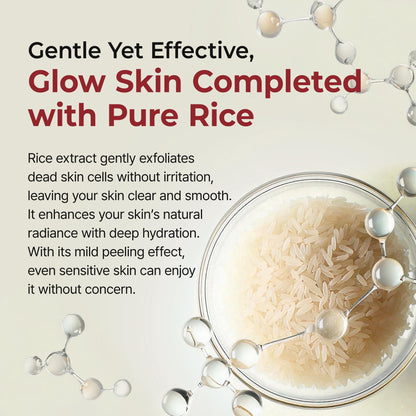 Dr.Melaxin Peel Shot Glow Rice Peeling Ampoule 80ml Daily Soft Exfoliating Face and Body Scrub Dead Skin Cells Remover for All Skin Types korean skin care