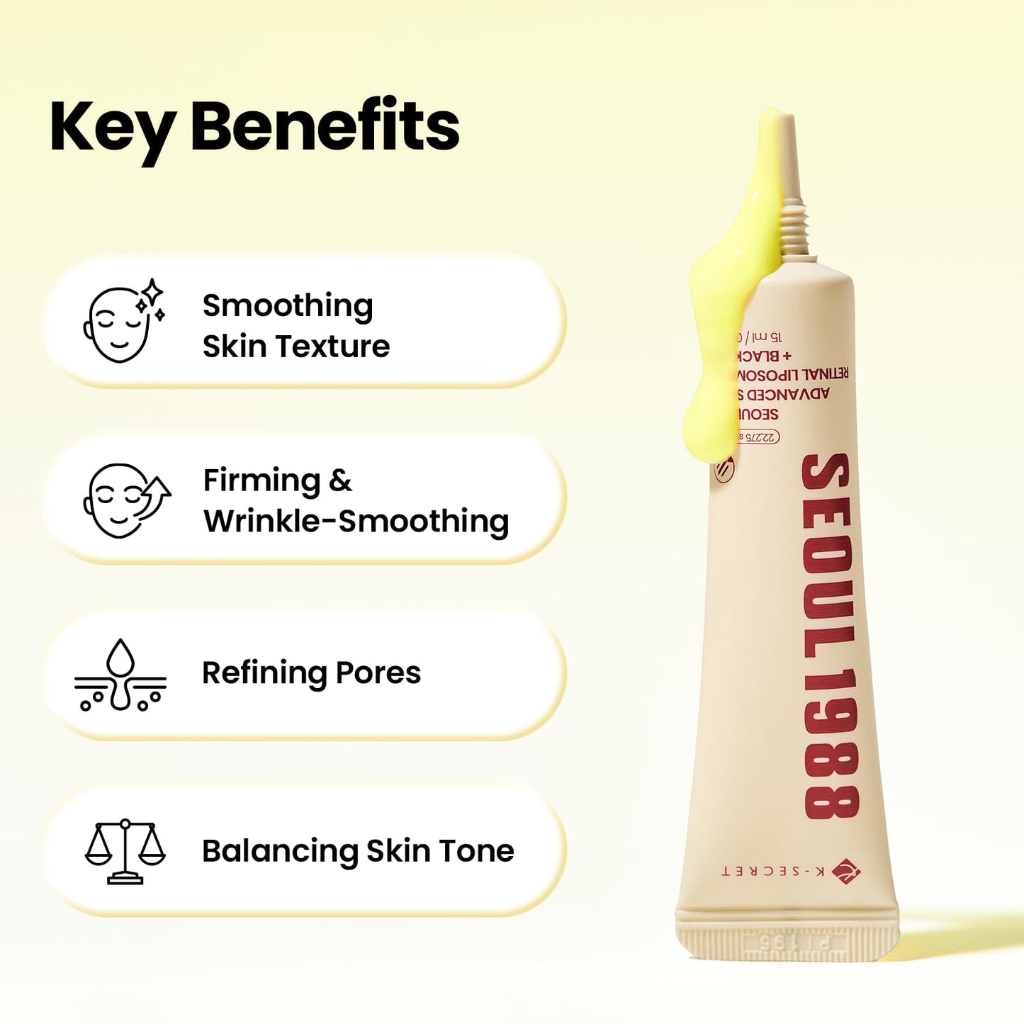 K-SECRET SEOUL 1988 Retinal Advanced Shot – Formulated with 22,275 Spicules and Advanced Retinal Liposome 12% | Fine Lines and Skin Texture Care Serum | Korean Skincare, 15ml / 0.51 fl oz