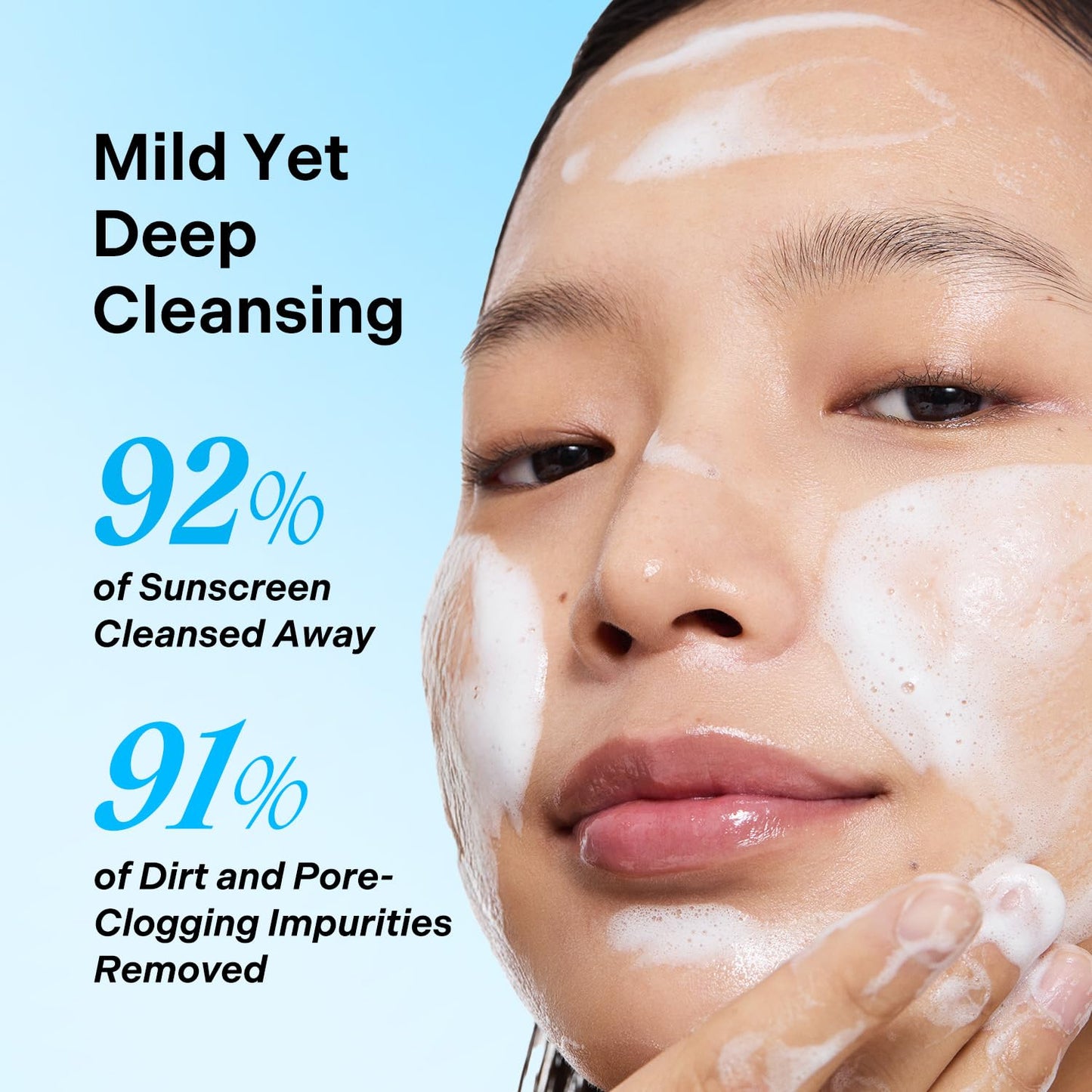 Torriden DIVE-IN Cleansing Foam Face Wash 5.07 fl oz., Hydrating Daily Facial Cleanser for All and Sensitive Skin, with Hyaluronic Acid, Panthenol, Allantoin | Vegan and Cruelty Free Korean Skin Care