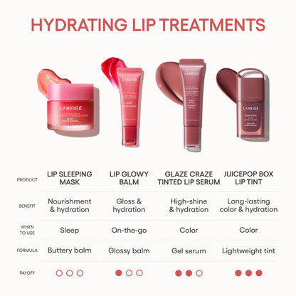 LANEIGE Lip Sleeping Mask Berry: Nourishing Overnight Lip Treatment with Vitamin C, Shea & Murumuru Butter for Hydrating Dry, Flaky Lips