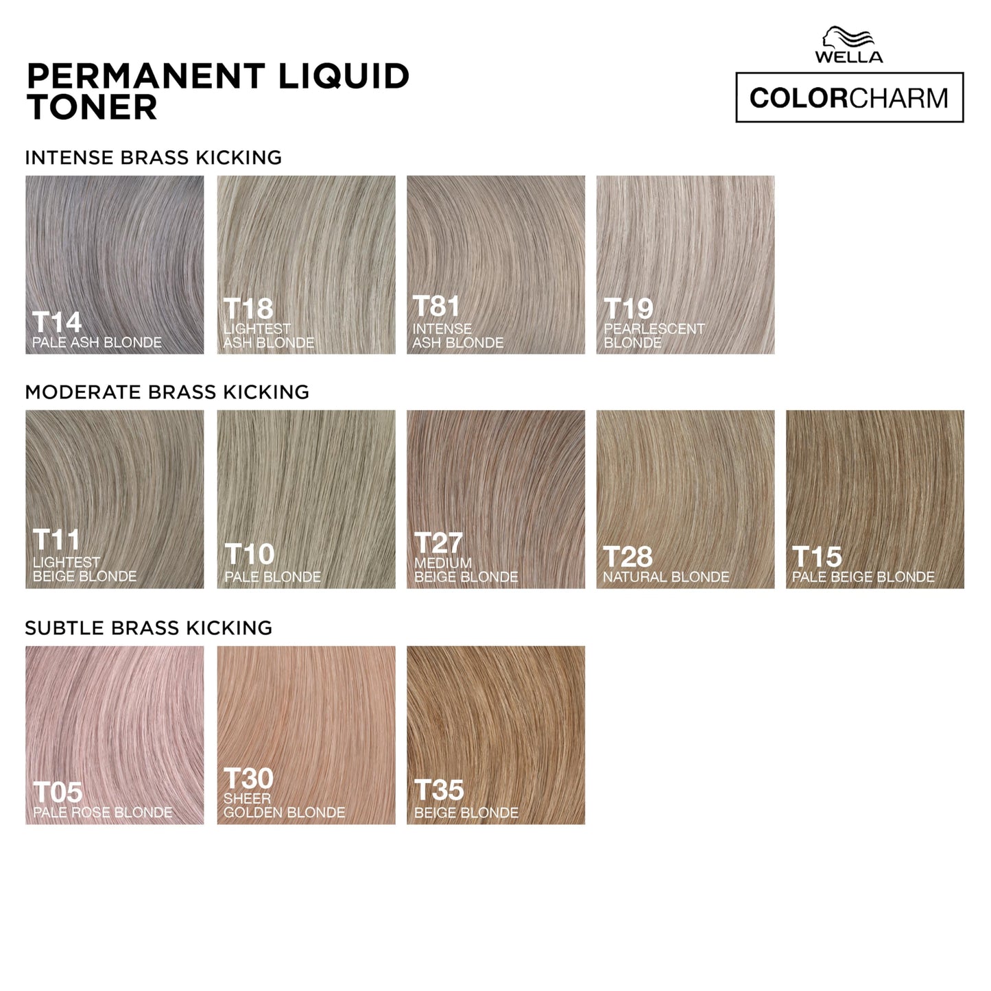 Wella Color Charm Permanent Toner - T14 Pale Ash Blonde For Unisex 1.4 oz Toner