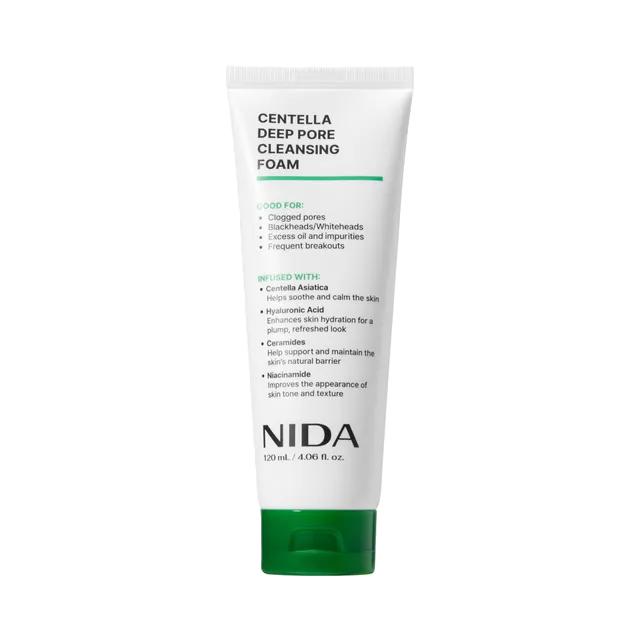 NIDA Centella Deep Pore Cleansing Foam 120ml