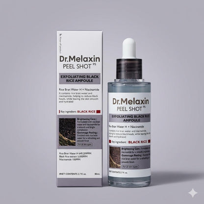 Dr. Melaxin Peel Shot Glow Black Rice Peeling Ampoule 80ml