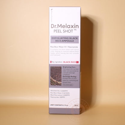 Dr. Melaxin Peel Shot Glow Black Rice Peeling Ampoule 80ml