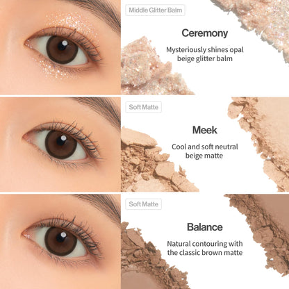 UNLEASHIA | Glitterpedia Lidschatten |Palette|Augen-Make-up|Punkt-Make-up Vegan|Kosmetik|Koreanische Kosmetik|Täglich|matt|glitter|schimmer|perlmutt|täglich|party|funkelnd…