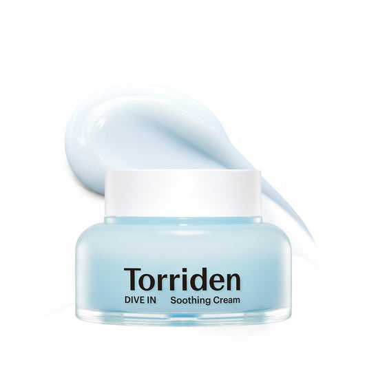Torriden DIVE IN Hyaluronic Acid Soothing Cream | Revitalizing Facial Moisturizer for Sensitive and Dry Skin | Hyaluronic Acid, Panthenol, Allantoin