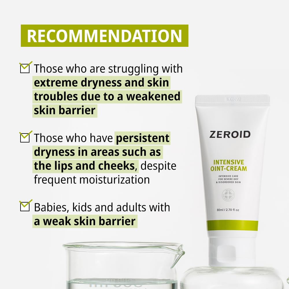 ZEROID Intensive Oint Cream 80ml / 2.7oz Richly Moisturizing K-beauty