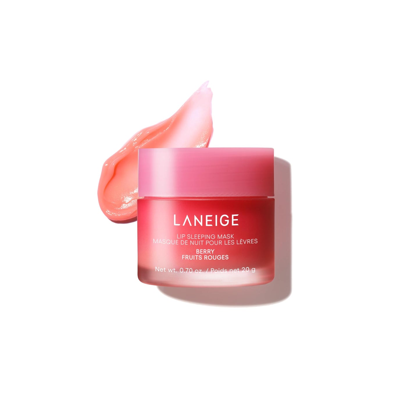 LANEIGE Lip Sleeping Mask Berry: Nourishing Overnight Lip Treatment with Vitamin C, Shea & Murumuru Butter for Hydrating Dry, Flaky Lips