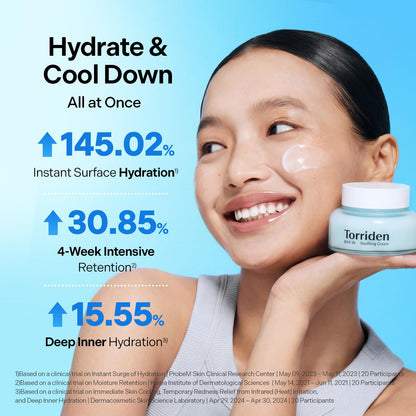 Torriden DIVE IN Hyaluronic Acid Soothing Cream | Revitalizing Facial Moisturizer for Sensitive and Dry Skin | Hyaluronic Acid, Panthenol, Allantoin