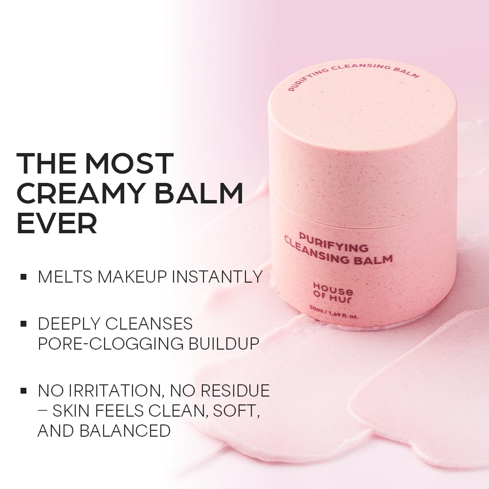 House of Hur Cleansing Balm | Hydrating & Calming Korean Skincare | 1.69fl.oz
