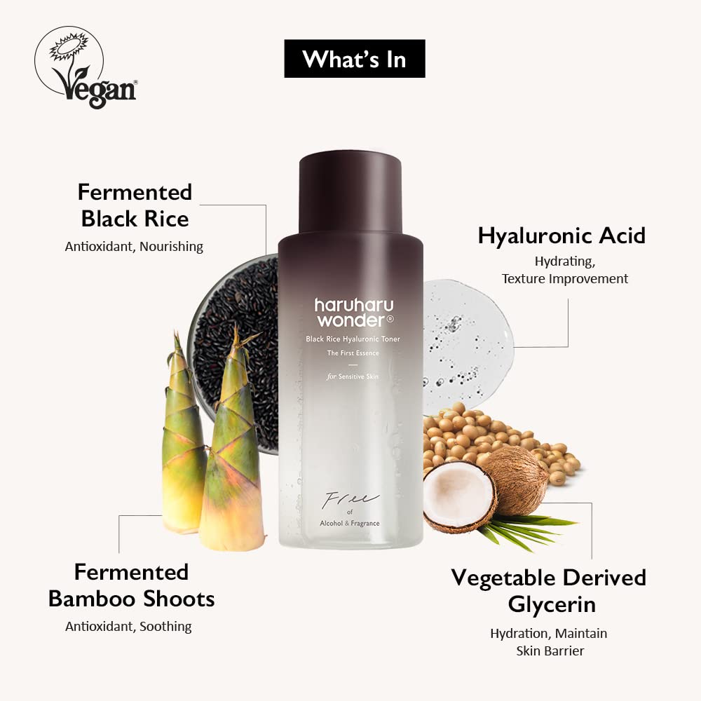Haruharu Wonder Black Rice Fragrance Free Hyaluronic Toner