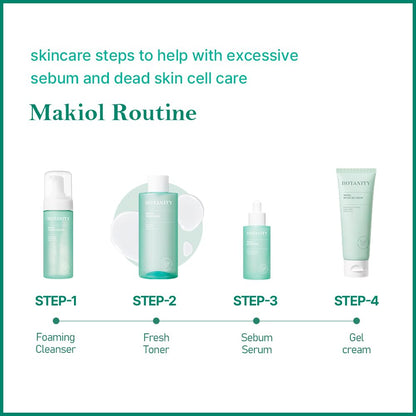 BOTANITY Makiol Toner | PHA | Cica Toner | Hydrating & Refreshing for Oily Skin | Sebum Control | Pore Refining | Acne Prone Sensitive Skin, Oily Skin | Cruelty-Free | 10fl oz