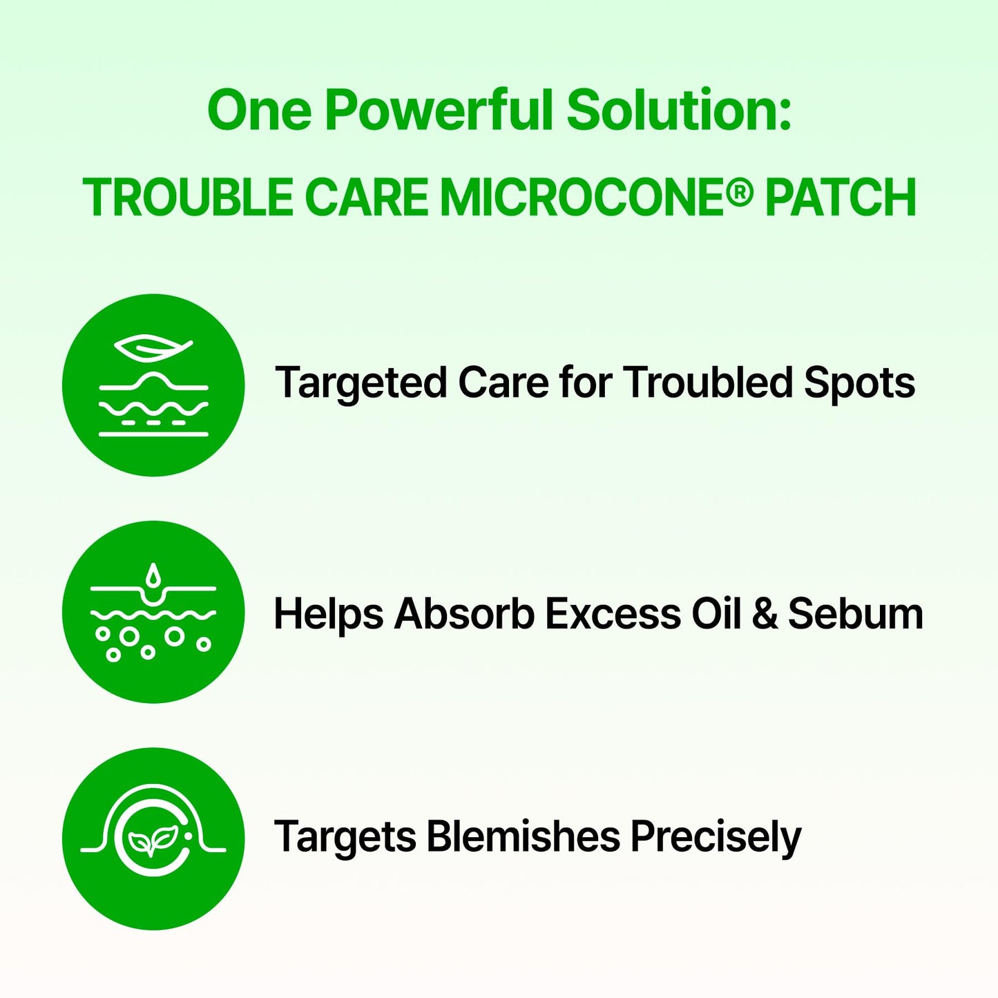 Acropass Trouble Care Microcone Acne Patch for Early Stage Pimple and Zits - Hydrocolloid, Niacimide Pimple Spot Treatment