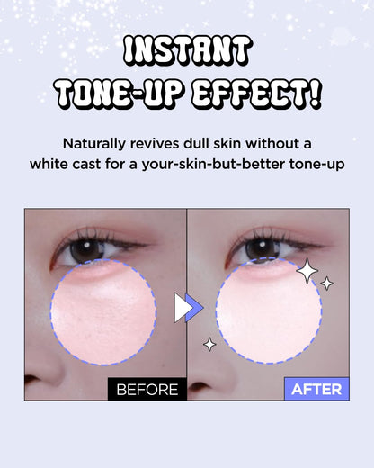 CHASIN' RABBITS All About Glow Tone-up Cream 1.69 fl. Oz, Natural Makeup Base, Dewy Hydration, Long Lasting Makeup with Soft Texture, Korean Beauty