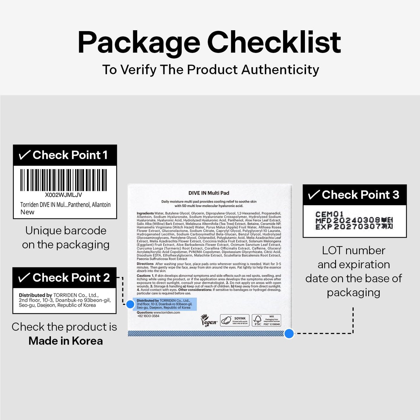 Torriden DIVE IN Multi Pad (80 pads) | Serum infused Facial Pads for Cooling, Soothing, Hydrating Spot Masking | Hyaluronic Acid, Panthenol, Allantoin