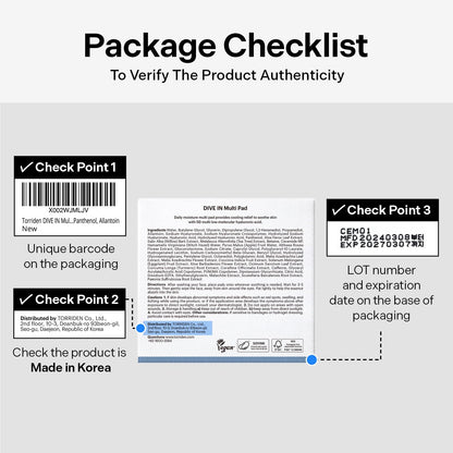 Torriden DIVE IN Multi Pad (80 pads) | Serum infused Facial Pads for Cooling, Soothing, Hydrating Spot Masking | Hyaluronic Acid, Panthenol, Allantoin