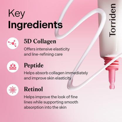 Torriden CELLMAZING Collagen Firming Eye Cream 30ml (1.01 fl.oz) | Wrinkle Improvement and Dark Circles Care | 5D Collagen Complex, 4R Pure Retinol | Korean Skincare Eye Cream